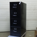 Hon Black 4 Drawer Vertical File Cabinet